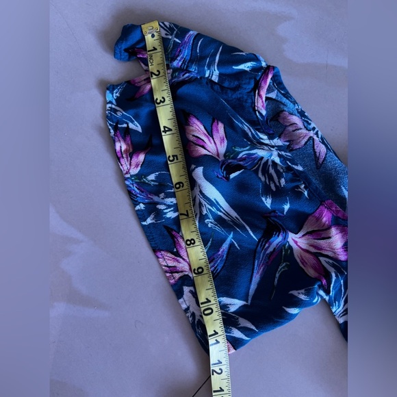 Xhilaration Floral Shoulder Off Dress, Size M Open , Tie One Button Summer Beach - Picture 10 of 16